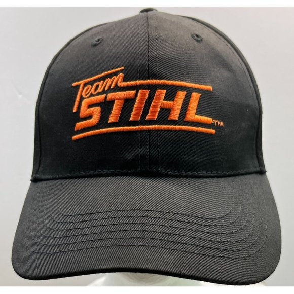 Team STIHL Hat Cap Snap Back Black STIHL Outfitters Apparel Chainsaws Tools - Picture 3 of 9